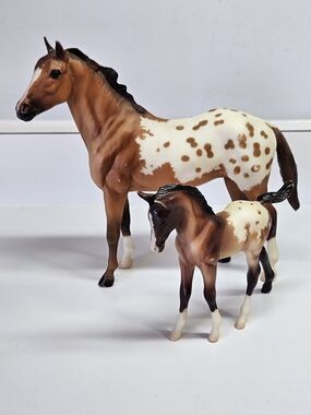 Vintage Breyer Horse Duchess Appaloosa Mare & Dun Foal Set 62005 2005